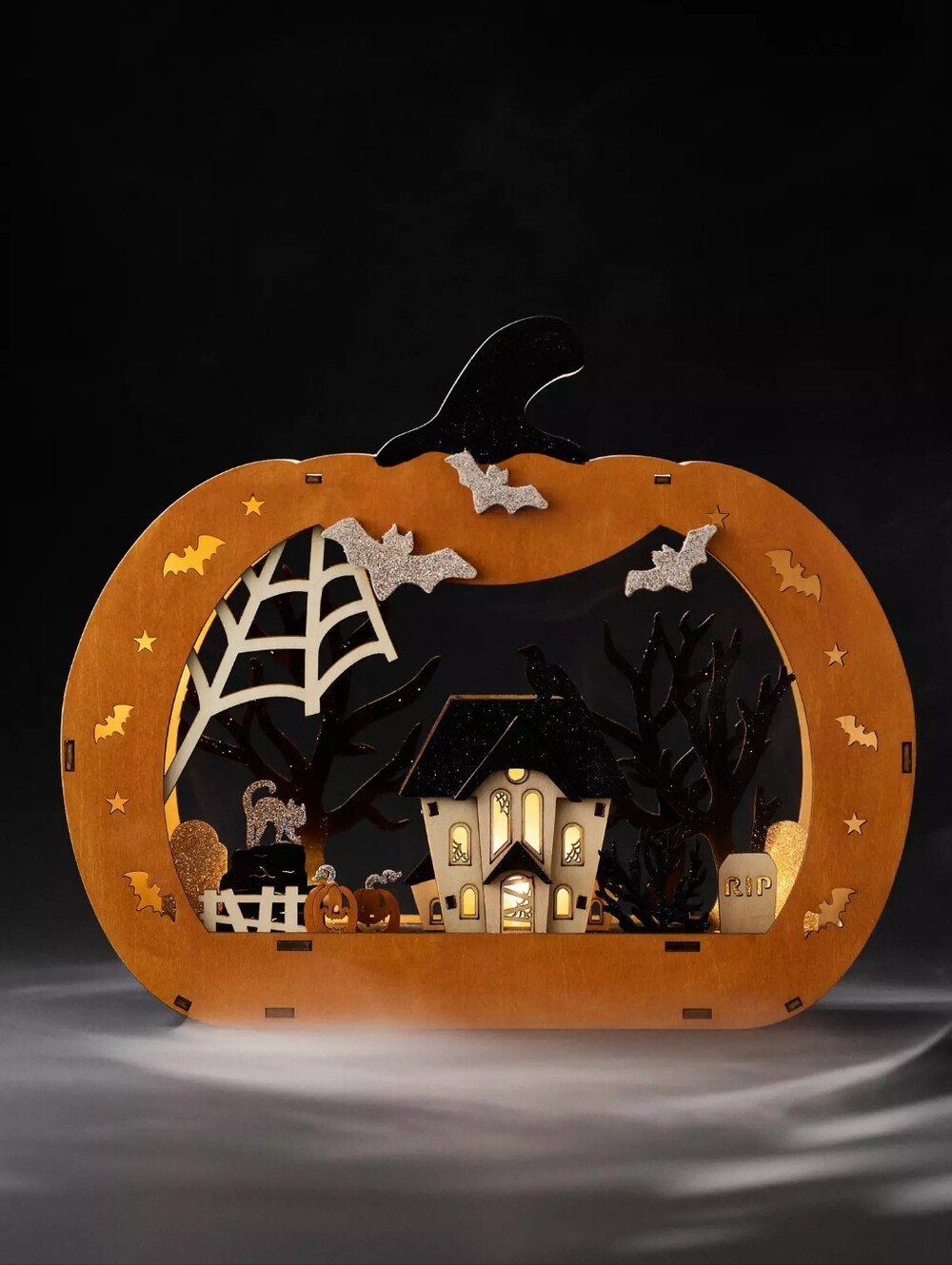 Anthropologie Ghostly Light-Up Mantle Decor